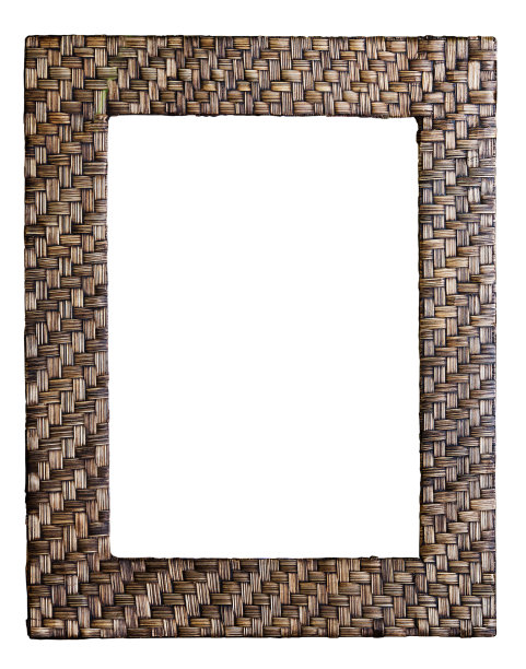 编织藤框架。图片下载