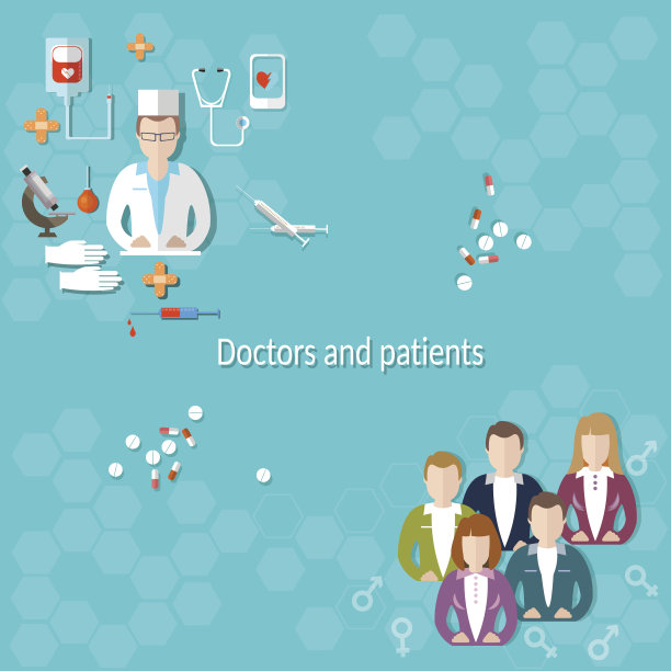 医生和病人医学教育医院学生注射器图片下载