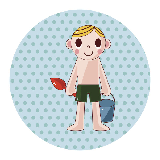 游泳运动员的主题元素图片下载