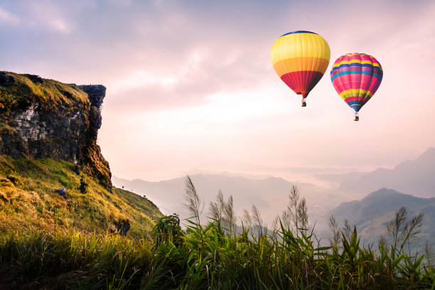 泰国清莱普奇法山。素材图片