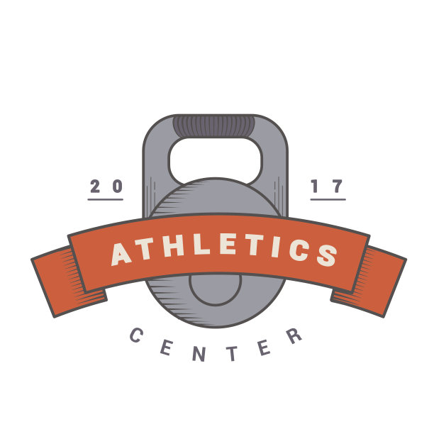 带带子和砝码的健身徽章图片下载