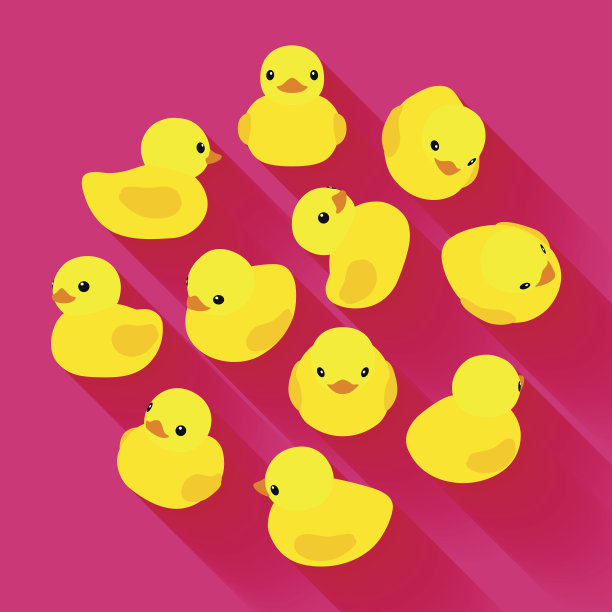 黄色的橡皮鸭图片下载