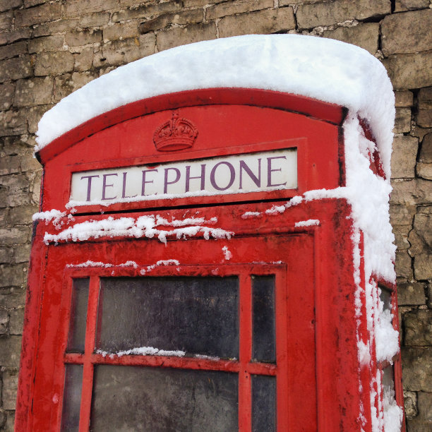 英国红色电话亭图片下载