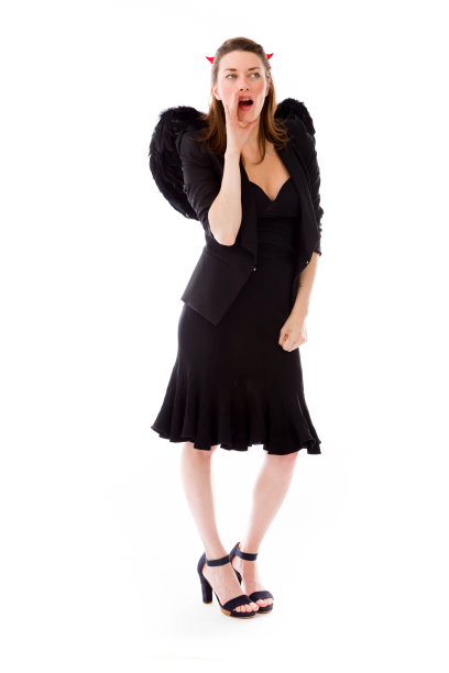 模型孤立在普通背景呼叫大喊图片下载