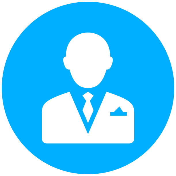 商人图标上的圆形按钮。-轮系列图片下载