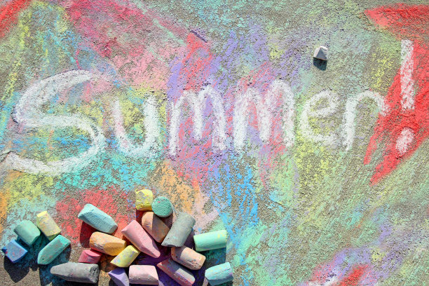 夏天在粉笔图片下载