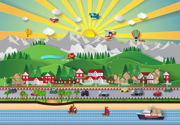 大城市生活。图片下载