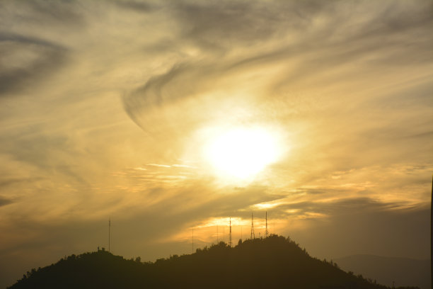 智利的日落云图片下载