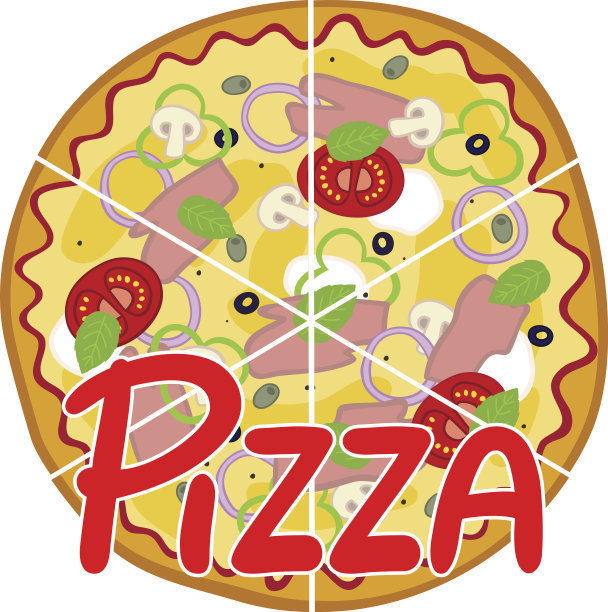 手绘披萨图片下载