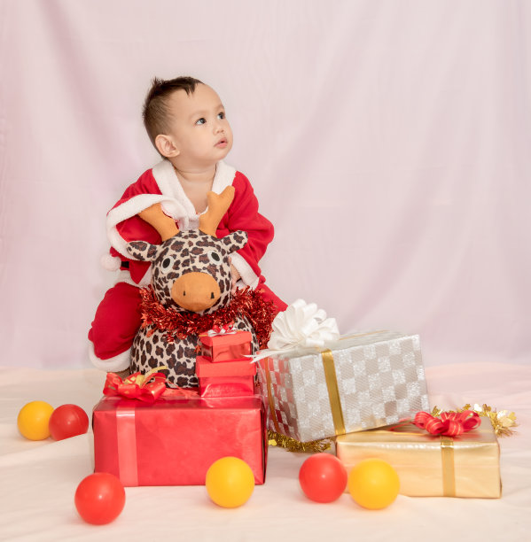 婴儿圣诞老人图片下载