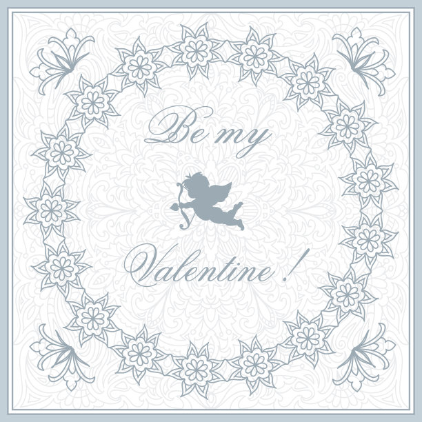 情人节贺卡与丘比特图片下载