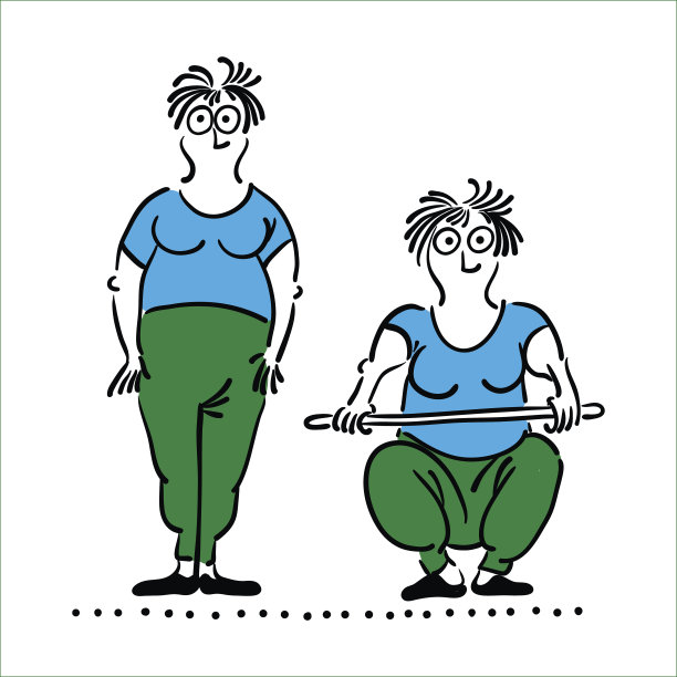 老妇人的运动。普拉提动作设置图片下载