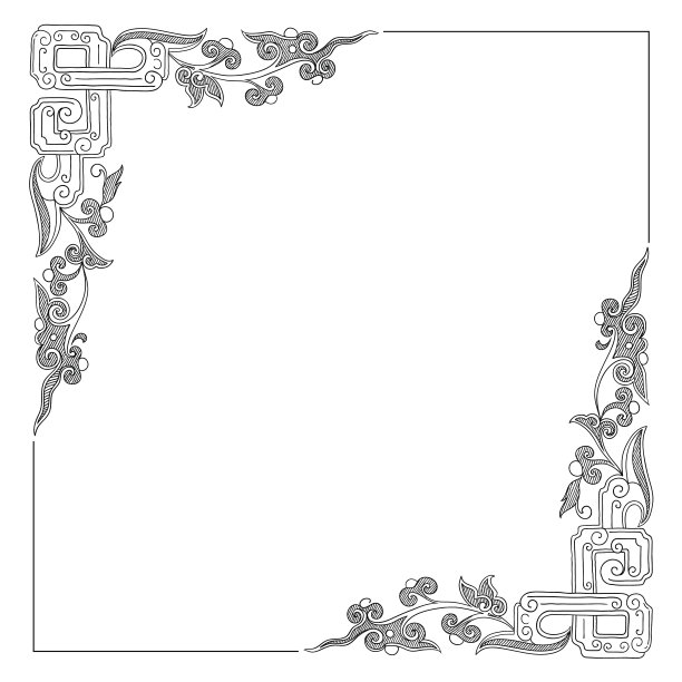 复古边框矢量素材素材图片