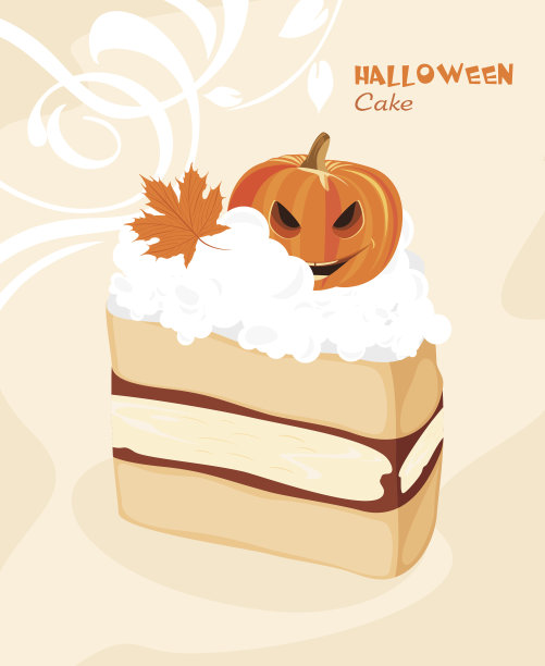 万圣节蛋糕的装饰背景图片下载