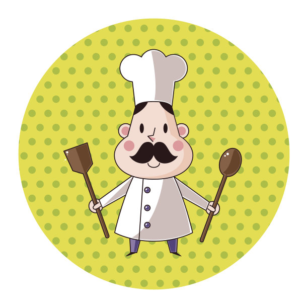 厨师主题元素向量，eps图片下载