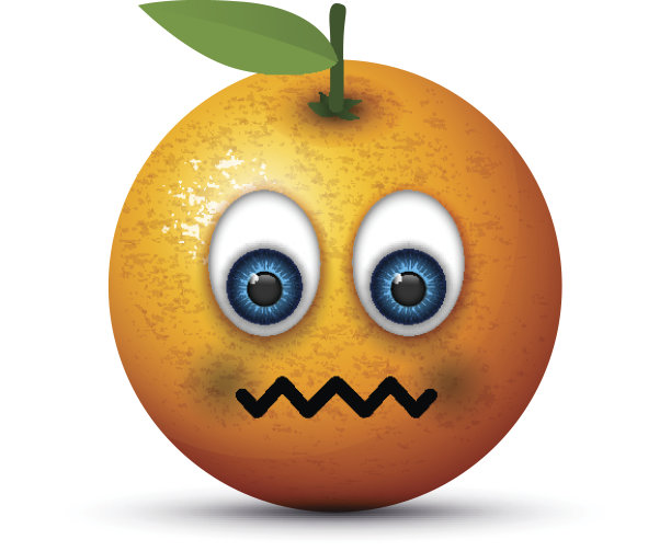 橙色生病emoji图片下载