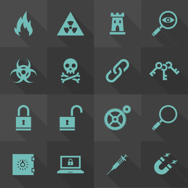 矢量平面图标设置-安全图片下载