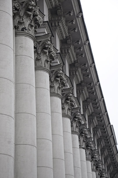 古代柱头的特写图片下载