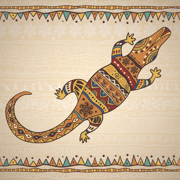 装饰插画鳄鱼图片下载