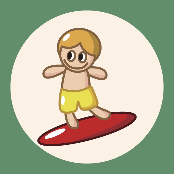 水上运动主题元素图片下载