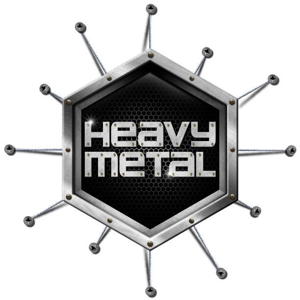 重金属-金属六边形图片下载