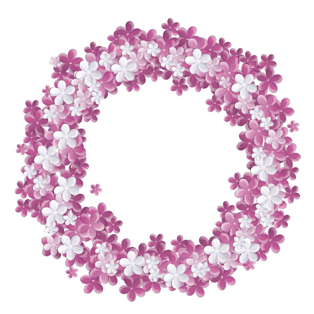 背景画有柔和的蓝色和白色的花图片下载