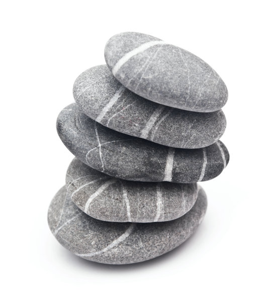 石塔孤立于白色之上图片下载