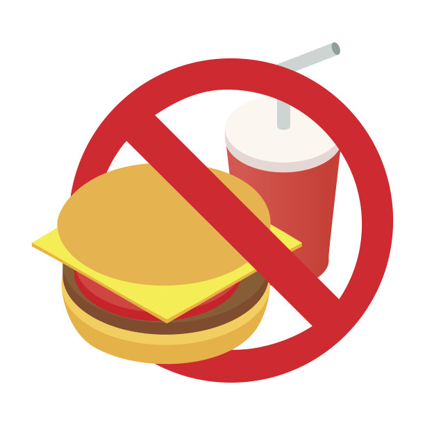 除了汉堡和汽水的等距图标图片下载