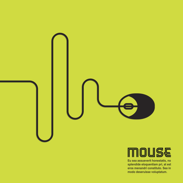 线的形式的电脑鼠标图片下载