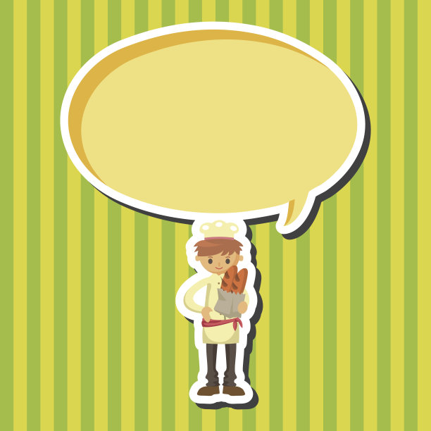 厨师主题元素向量，eps图片下载