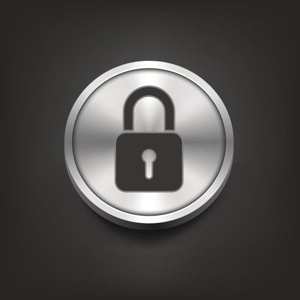 关闭锁定图标上的银色按钮图片下载