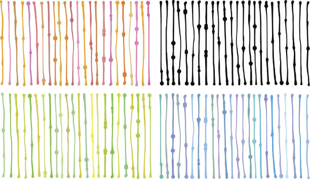 液态有机条纹条纹图案在多色之上的白色图片下载