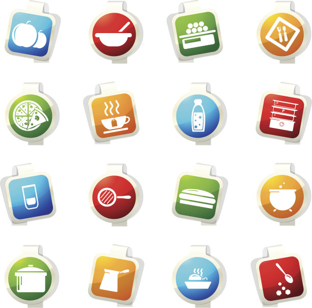 食物和厨房图标集图片下载