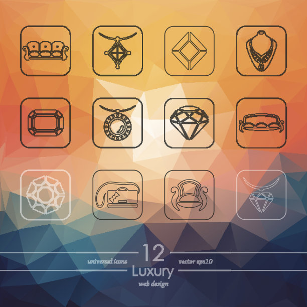 奢华图标套装图片下载