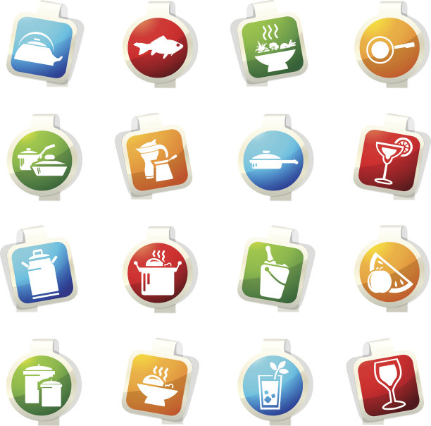 食物和厨房图标集图片下载