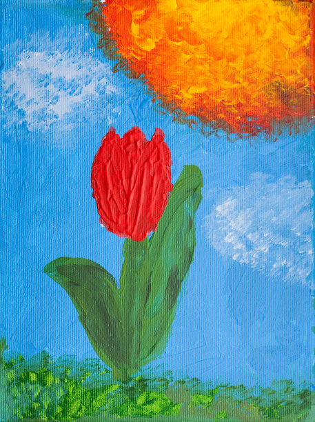 油画帆布特写图片下载