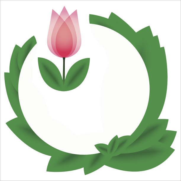 漂亮的粉红色郁金香卡片图片下载