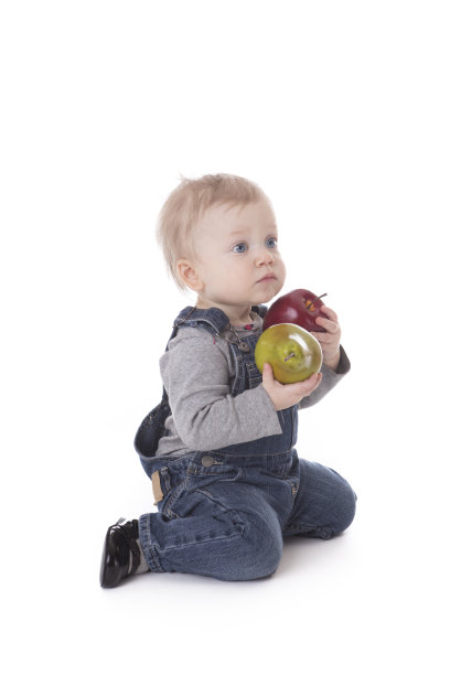 穿着工作服的女婴图片下载