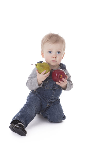 穿着工作服的女婴图片下载