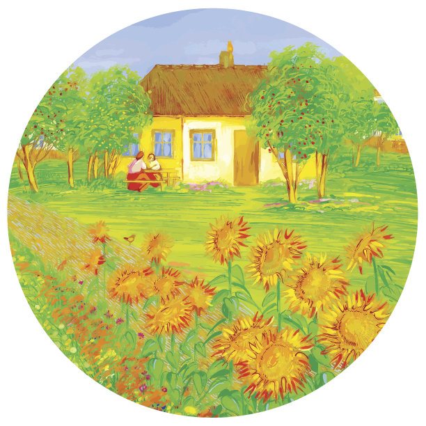 村子里的房子。图片下载