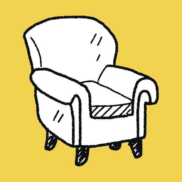 沙发上涂鸦图片下载