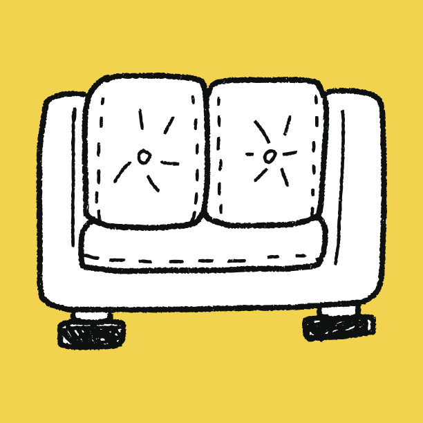 沙发上涂鸦图片下载