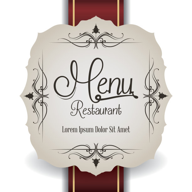 餐厅数字设计。图片下载