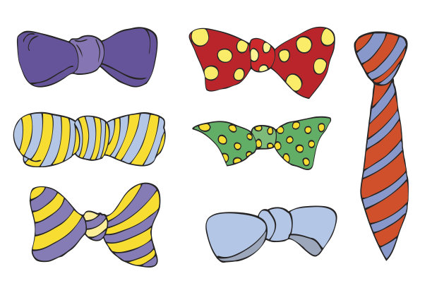 色彩鲜艳的领带图片下载