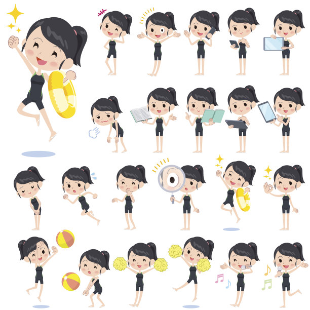 学校女生比赛泳装款式2图片下载