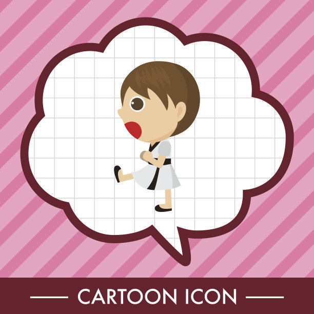 跆拳道的主题元素图片下载