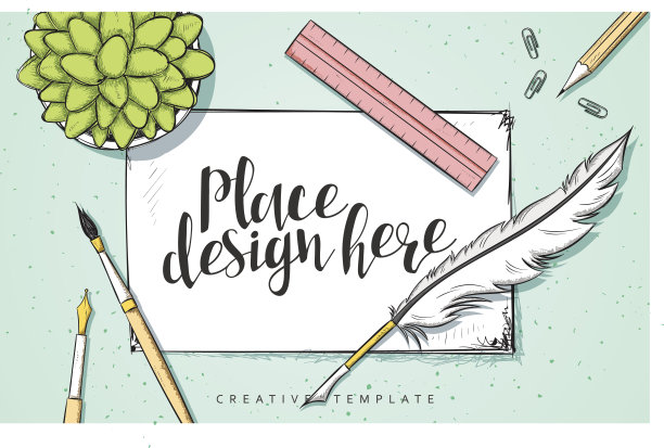 模板设计概念草图为市场。概念网络横幅广告图片下载