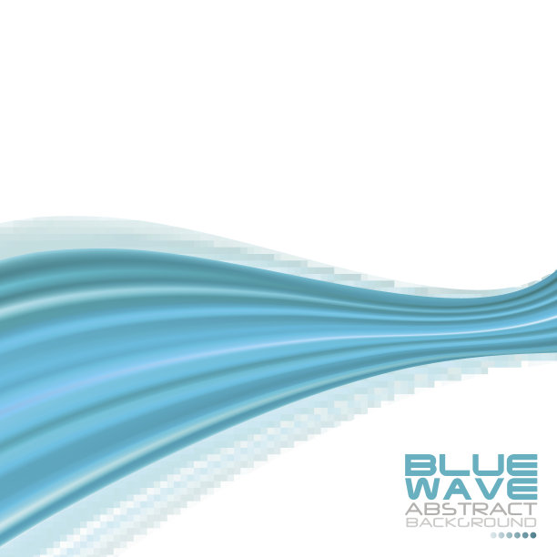 蓝色波的抽象背景图片下载