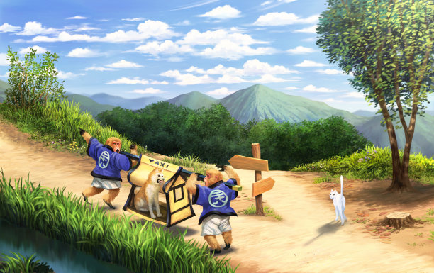 出租车在三叉路图片下载