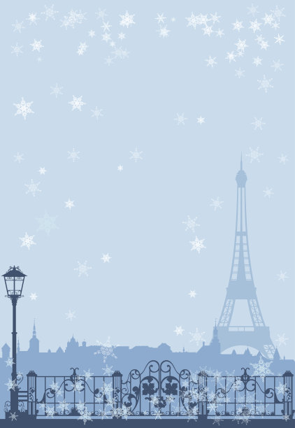 冬季巴黎图片下载